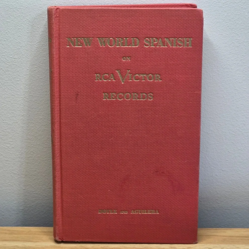 New World Spanish RCA Victor‎ Records Language Course Book Vintage Instructional